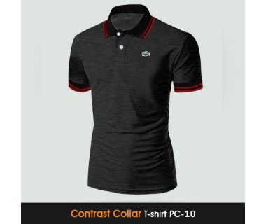 Contrast Collar T-shirt PC-10